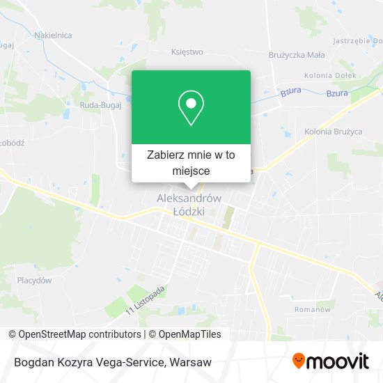 Mapa Bogdan Kozyra Vega-Service