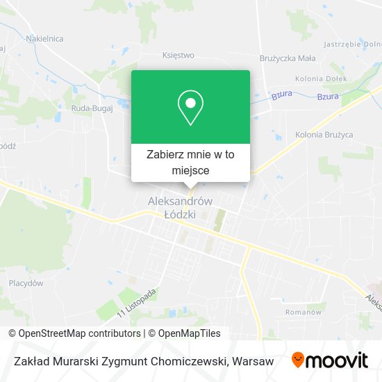 Mapa Zakład Murarski Zygmunt Chomiczewski