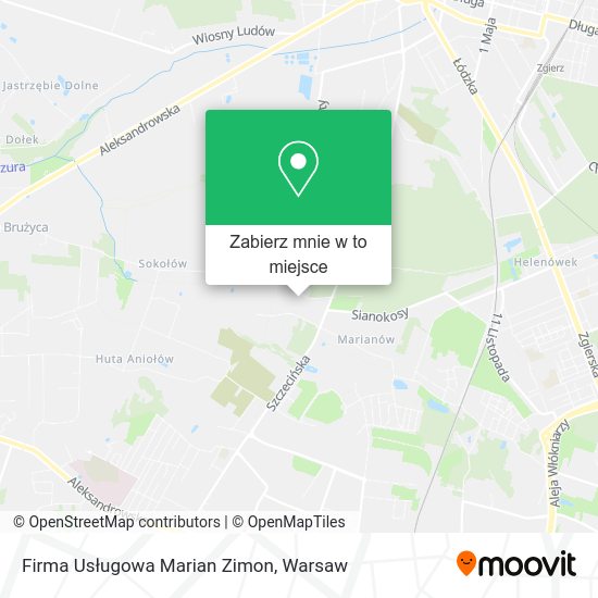 Mapa Firma Usługowa Marian Zimon