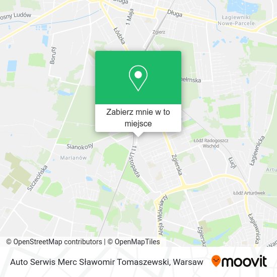 Mapa Auto Serwis Merc Sławomir Tomaszewski