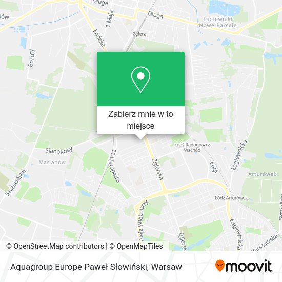 Mapa Aquagroup Europe Paweł Słowiński