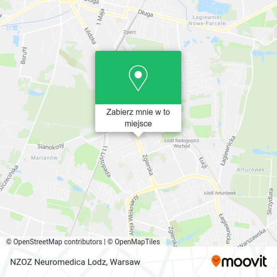 Mapa NZOZ Neuromedica Lodz