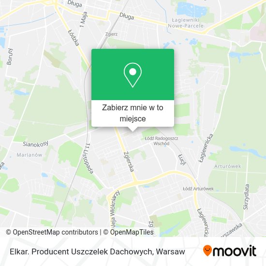 Mapa Elkar. Producent Uszczelek Dachowych