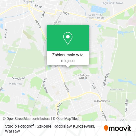 Mapa Studio Fotografii Szkolnej Radosław Kurczewski