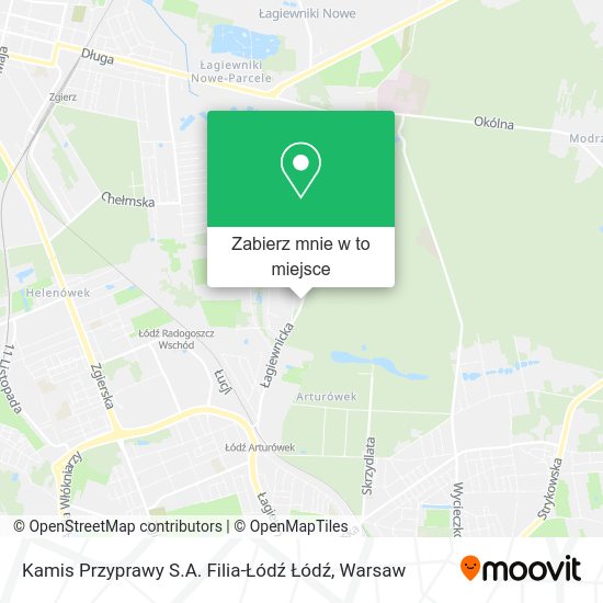 Mapa Kamis Przyprawy S.A. Filia-Łódź Łódź