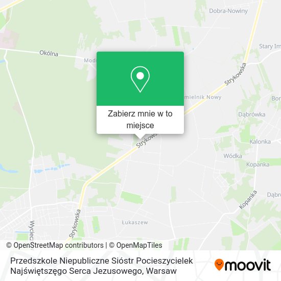 Mapa Przedszkole Niepubliczne Sióstr Pocieszycielek Najświętszęgo Serca Jezusowego