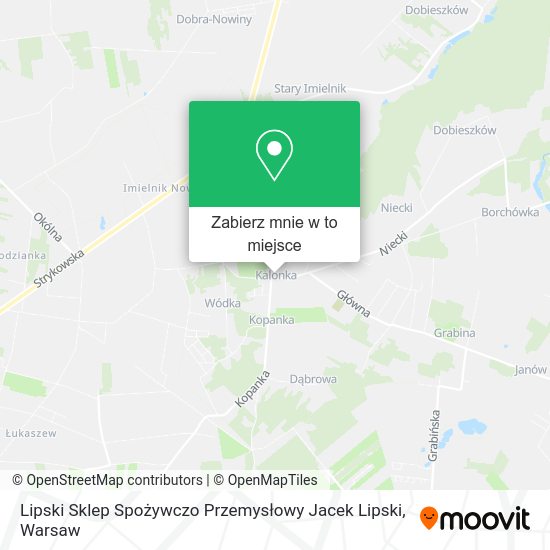 Mapa Lipski Sklep Spożywczo Przemysłowy Jacek Lipski