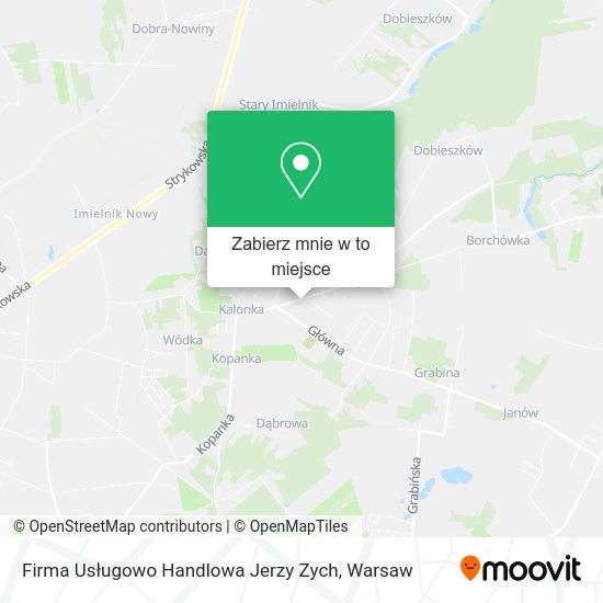 Mapa Firma Usługowo Handlowa Jerzy Zych