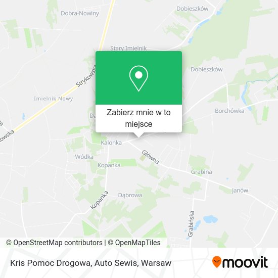 Mapa Kris Pomoc Drogowa, Auto Sewis