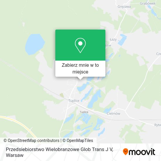 Mapa Przedsiebiorstwo Wielobranzowe Glob Trans J V