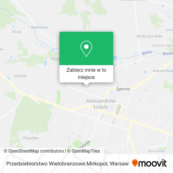 Mapa Przedsiebiorstwo Wielobranzowe Mirkopol