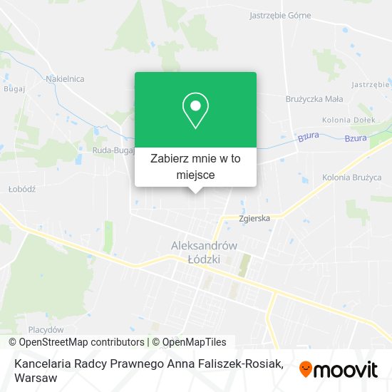 Mapa Kancelaria Radcy Prawnego Anna Faliszek-Rosiak