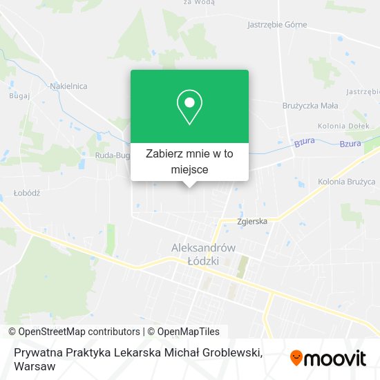 Mapa Prywatna Praktyka Lekarska Michał Groblewski