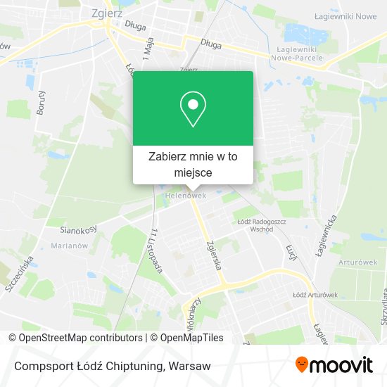 Mapa Compsport Łódź Chiptuning