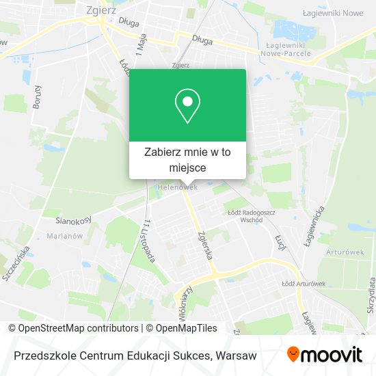 Mapa Przedszkole Centrum Edukacji Sukces