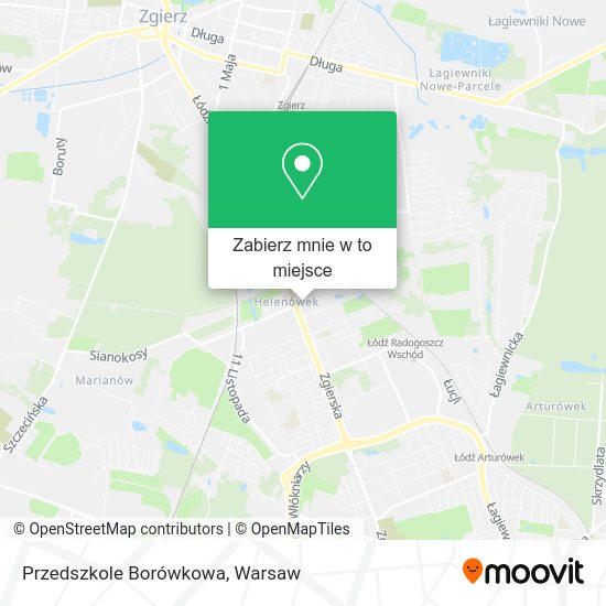 Mapa Przedszkole Borówkowa