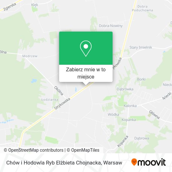 Mapa Chów i Hodowla Ryb Elżbieta Chojnacka