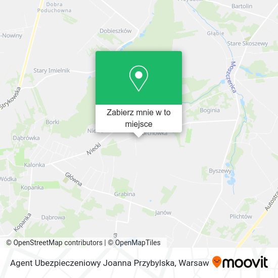 Mapa Agent Ubezpieczeniowy Joanna Przybylska