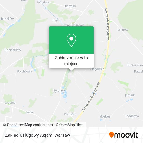 Mapa Zakład Usługowy Akjam