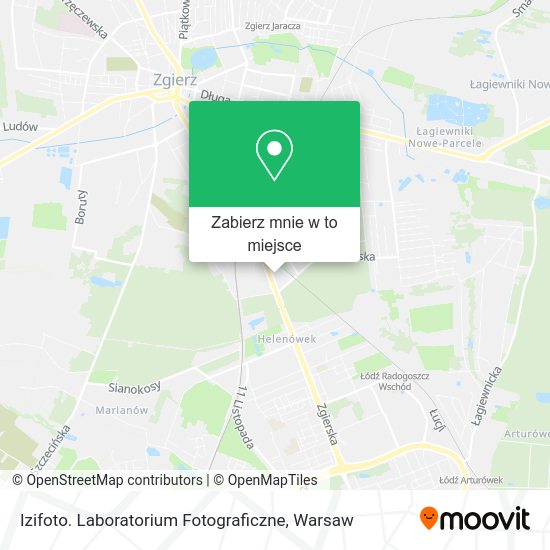 Mapa Izifoto. Laboratorium Fotograficzne