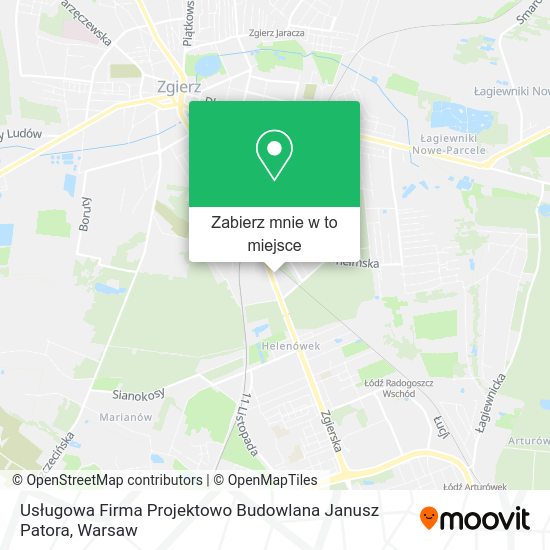 Mapa Usługowa Firma Projektowo Budowlana Janusz Patora