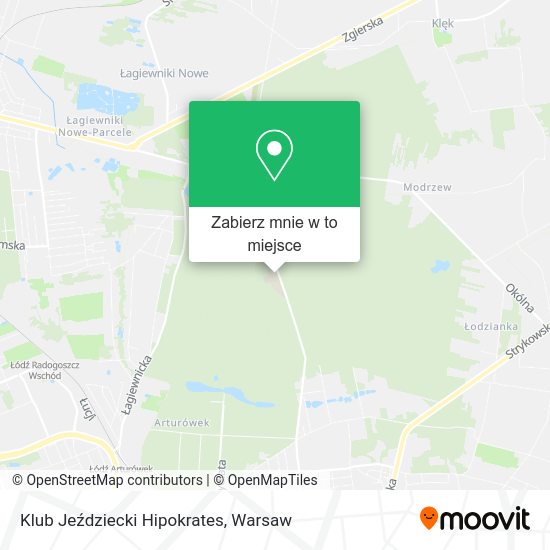 Mapa Klub Jeździecki Hipokrates