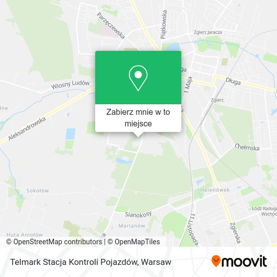 Mapa Telmark Stacja Kontroli Pojazdów