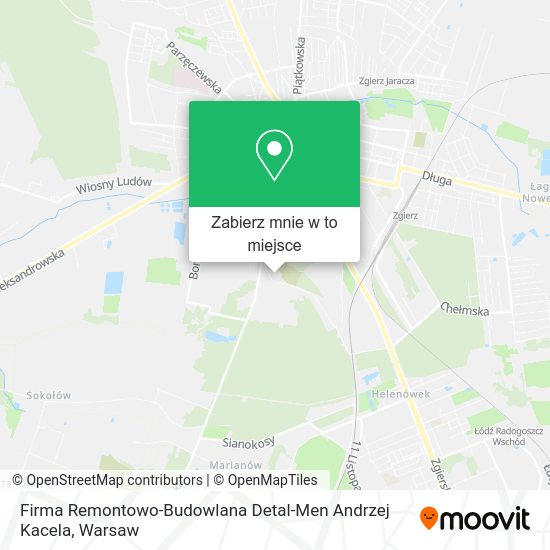 Mapa Firma Remontowo-Budowlana Detal-Men Andrzej Kacela