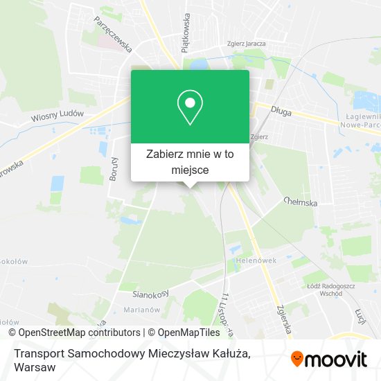 Mapa Transport Samochodowy Mieczysław Kałuża