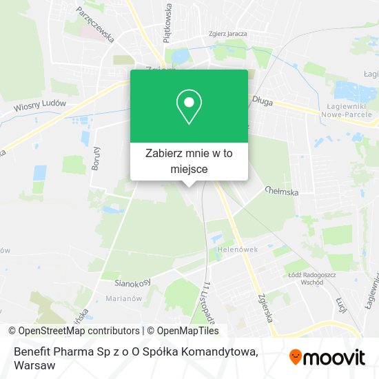 Mapa Benefit Pharma Sp z o O Spółka Komandytowa