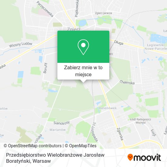 Mapa Przedsiębiorstwo Wielobranżowe Jarosław Boratyński