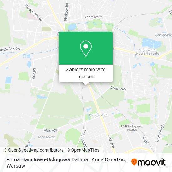 Mapa Firma Handlowo-Usługowa Danmar Anna Dziedzic