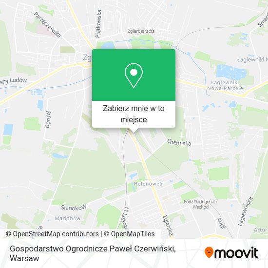 Mapa Gospodarstwo Ogrodnicze Paweł Czerwiński