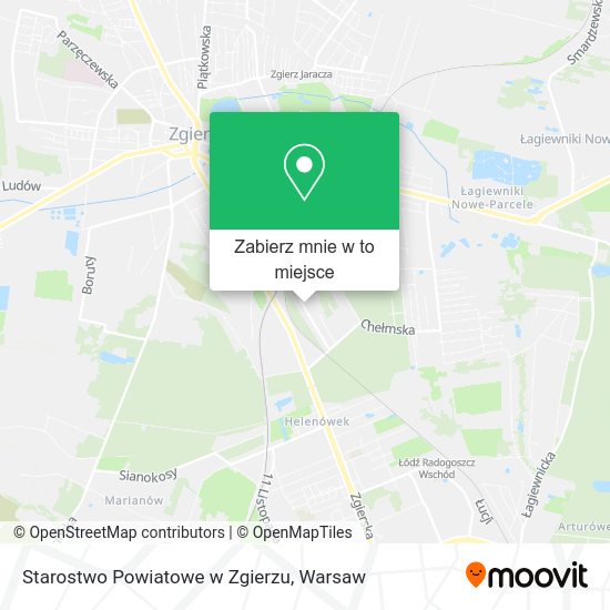 Mapa Starostwo Powiatowe w Zgierzu