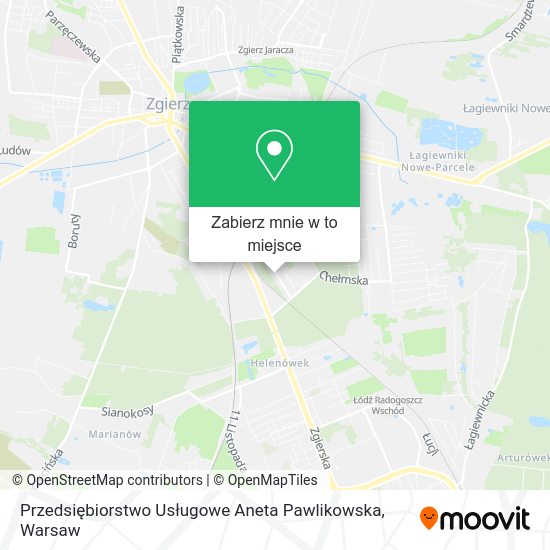 Mapa Przedsiębiorstwo Usługowe Aneta Pawlikowska