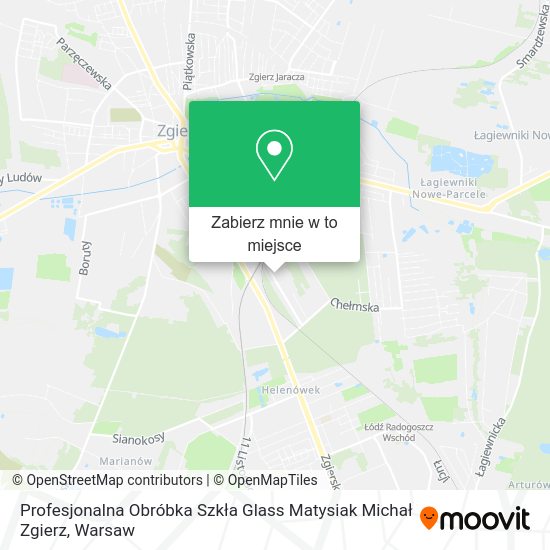 Mapa Profesjonalna Obróbka Szkła Glass Matysiak Michał Zgierz