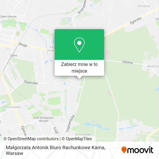 Mapa Małgorzata Antonik Biuro Rachunkowe Kama