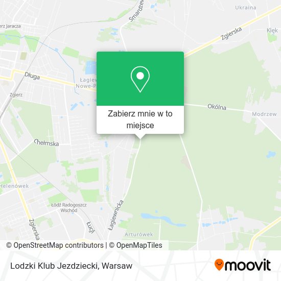 Mapa Lodzki Klub Jezdziecki