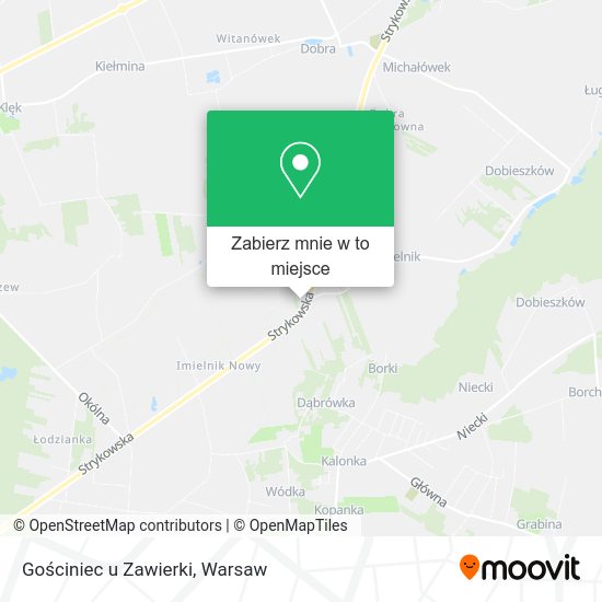 Mapa Gościniec u Zawierki