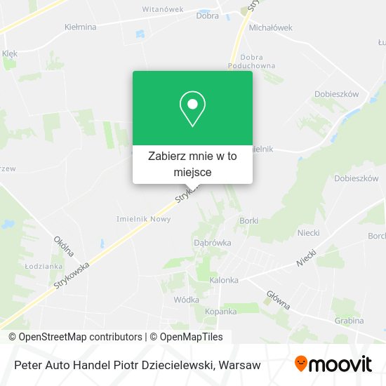 Mapa Peter Auto Handel Piotr Dziecielewski