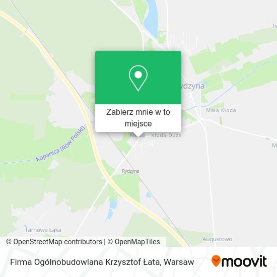 Mapa Firma Ogólnobudowlana Krzysztof Łata