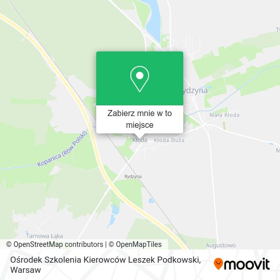 Mapa Ośrodek Szkolenia Kierowców Leszek Podkowski