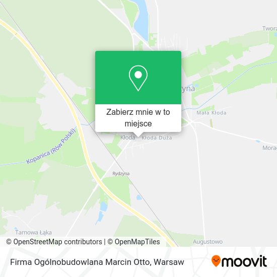 Mapa Firma Ogólnobudowlana Marcin Otto