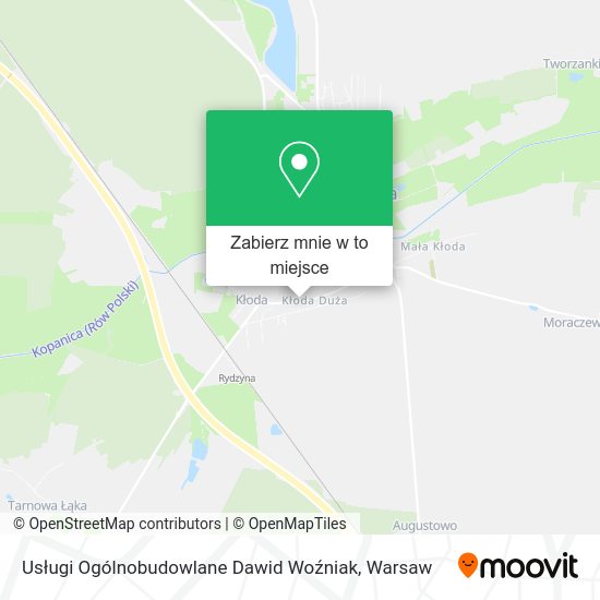 Mapa Usługi Ogólnobudowlane Dawid Woźniak