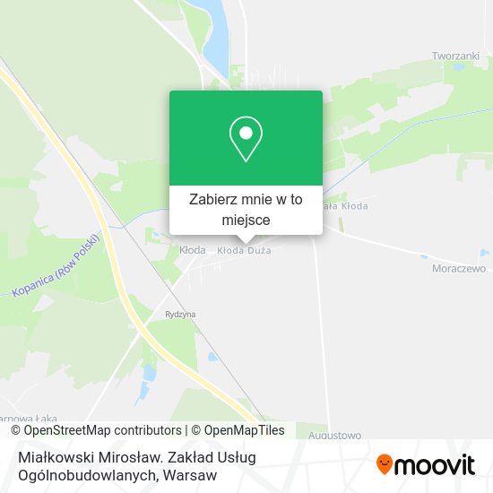 Mapa Miałkowski Mirosław. Zakład Usług Ogólnobudowlanych