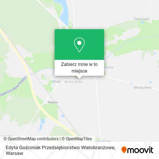 Mapa Edyta Gościniak Przedsiębiorstwo Wielobranżowe