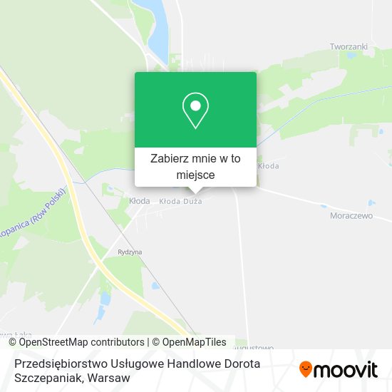 Mapa Przedsiębiorstwo Usługowe Handlowe Dorota Szczepaniak