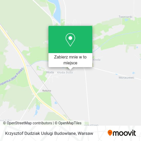 Mapa Krzysztof Dudziak Usługi Budowlane