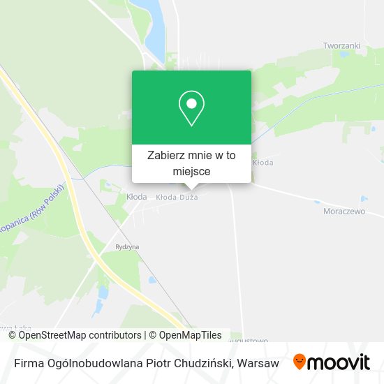 Mapa Firma Ogólnobudowlana Piotr Chudziński