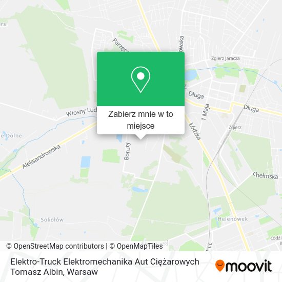 Mapa Elektro-Truck Elektromechanika Aut Ciężarowych Tomasz Albin